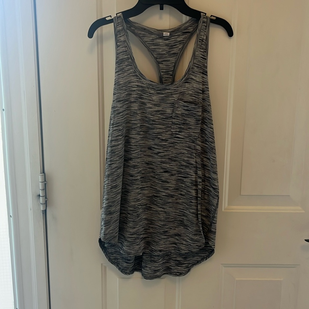 Gray lululemon size 8 Razor back tank top with pocket